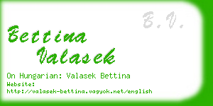 bettina valasek business card